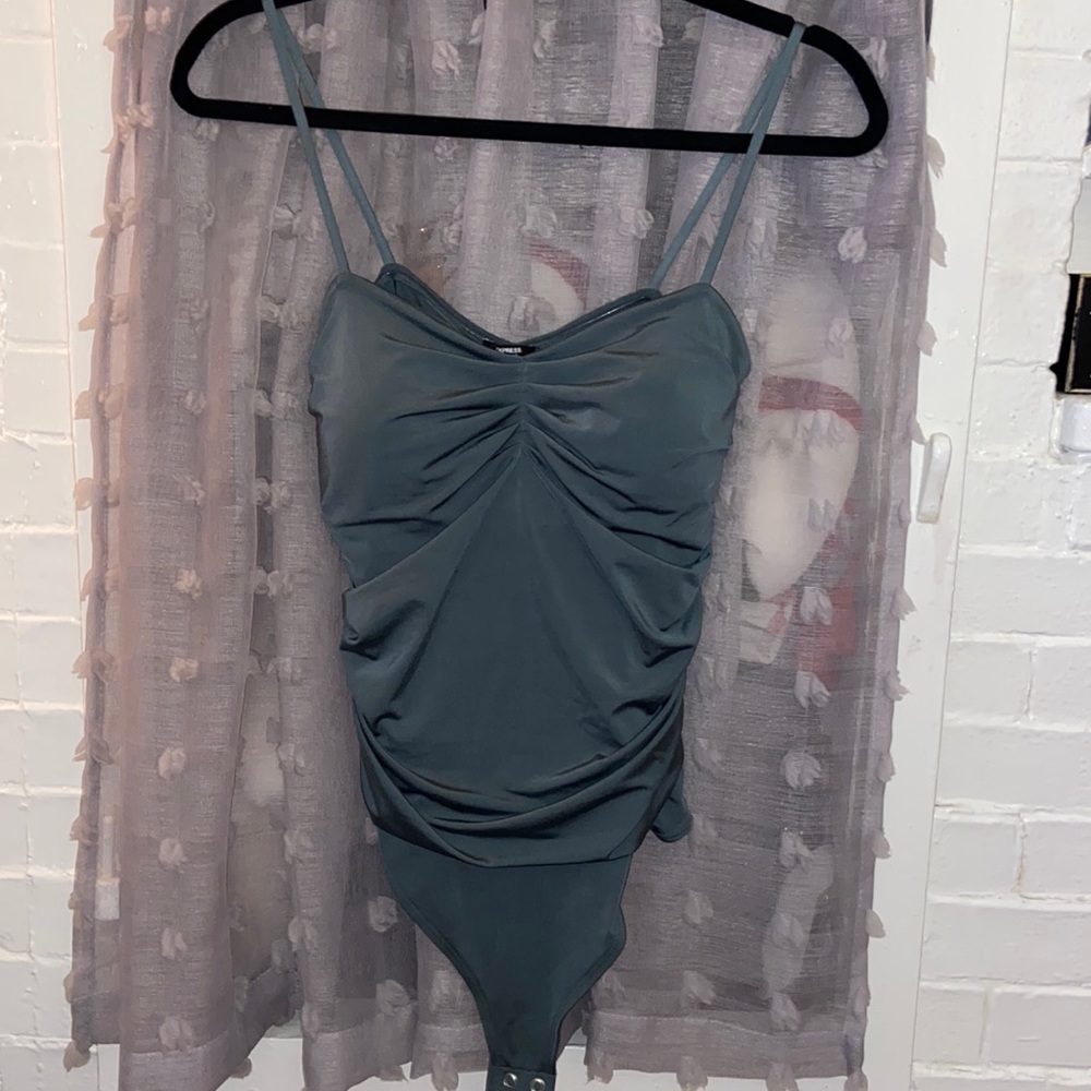 Ruched Body Contour Bodysuit